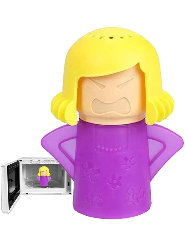 Angry Mama Microwave Cleaner Steam Oven Scrubber Kitchen Cleaning Tool - 11