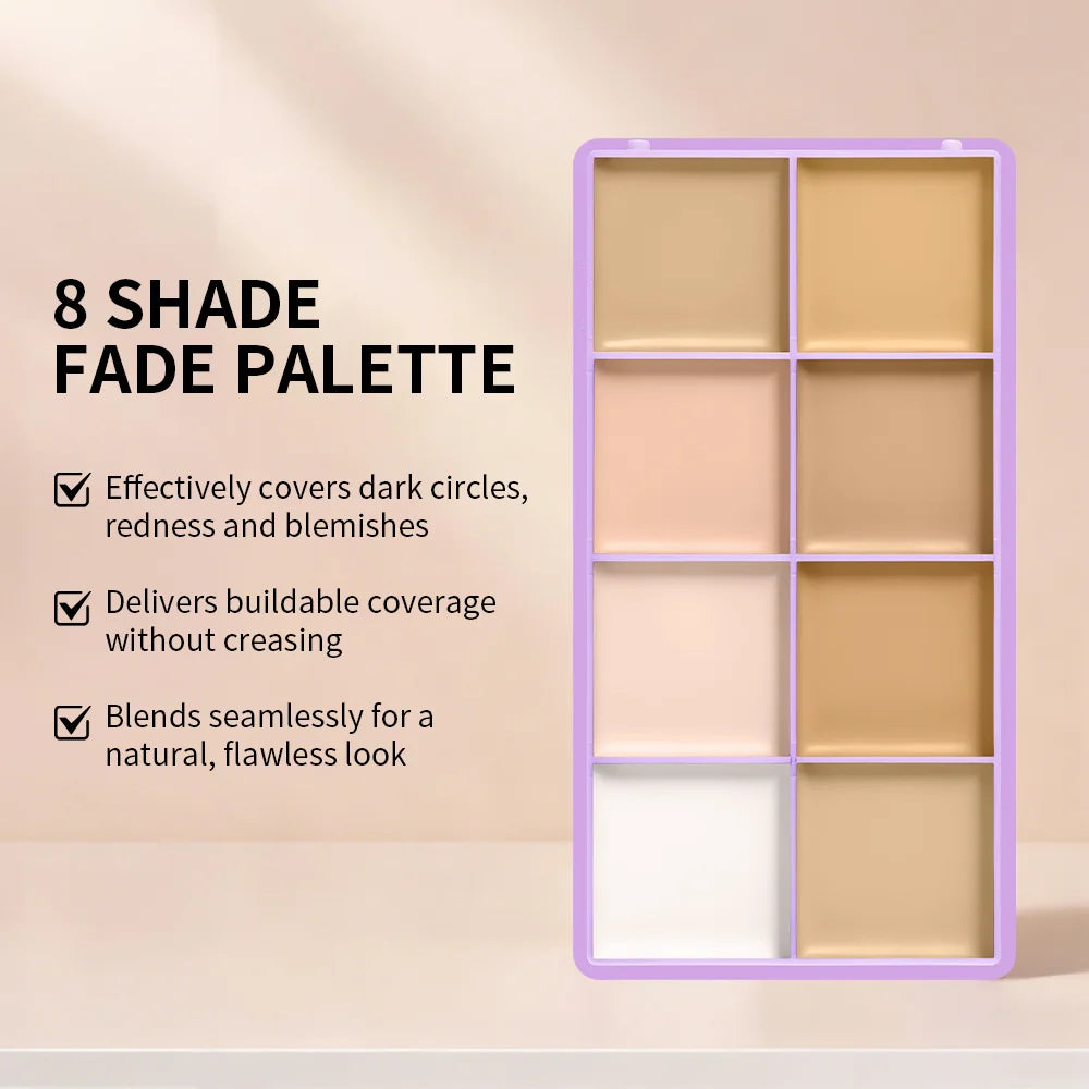 Cream Concealer Palette Full Coverage Contour & Tattoo Cover Makeup - 4