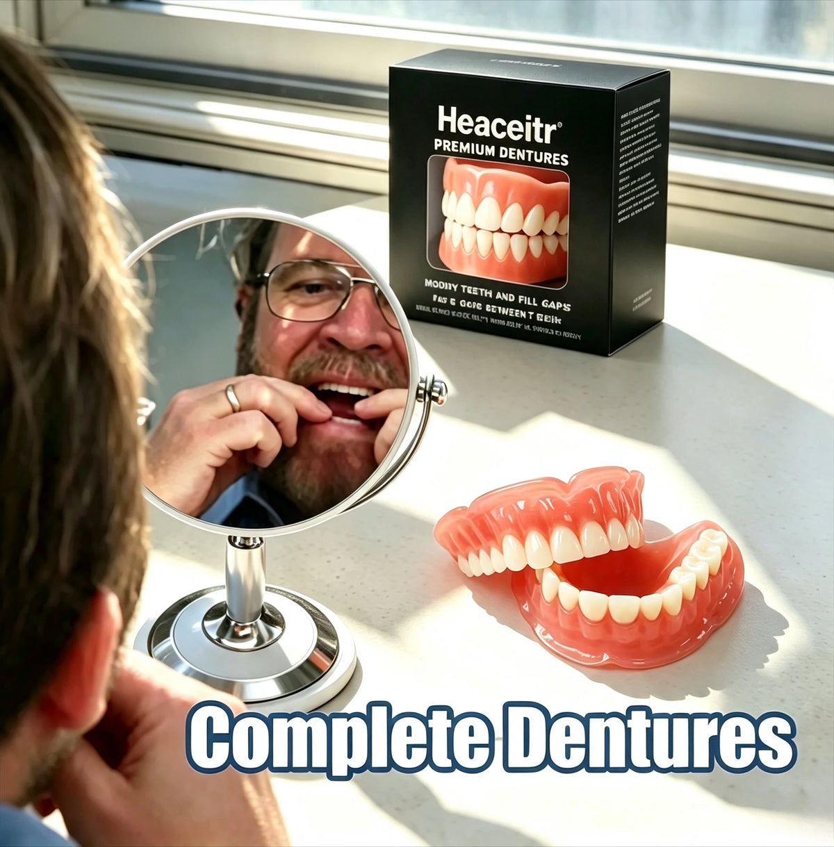 Slim Custom Fit Dentures Boil to Shape Comfort Denture