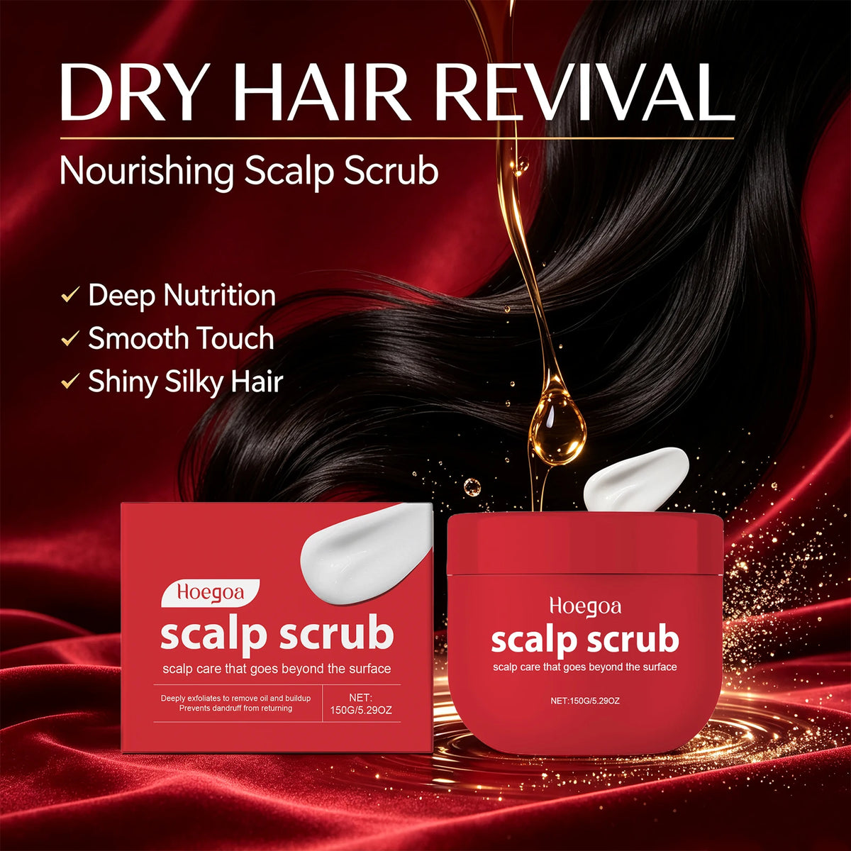 Scalp Scrub Deep Cleansing Exfoliator Dandruff Relief Hair Care