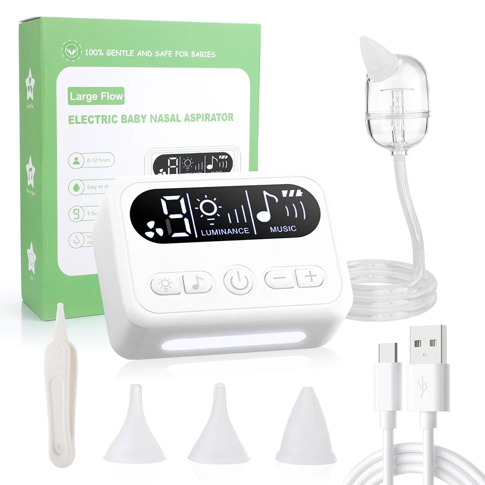 Electric Baby Nasal Aspirator Rechargeable Nose Cleaner - 1