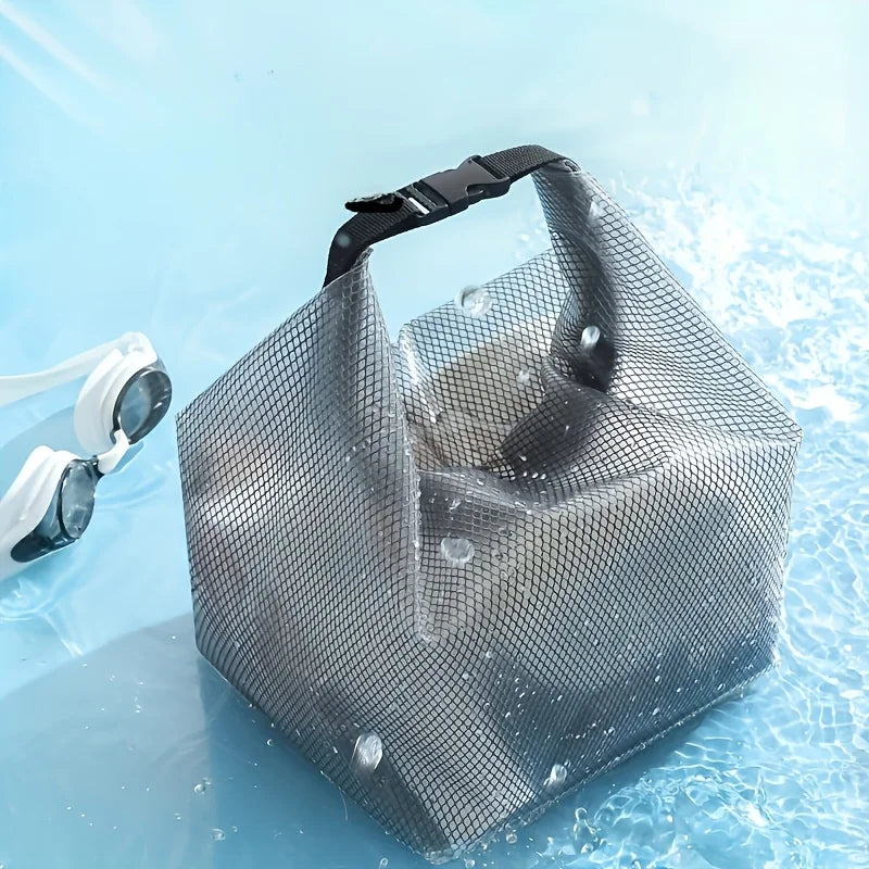 2PCS Waterproof Storage Bag Mesh Cosmetic Pouch for Travel and Gym - 5