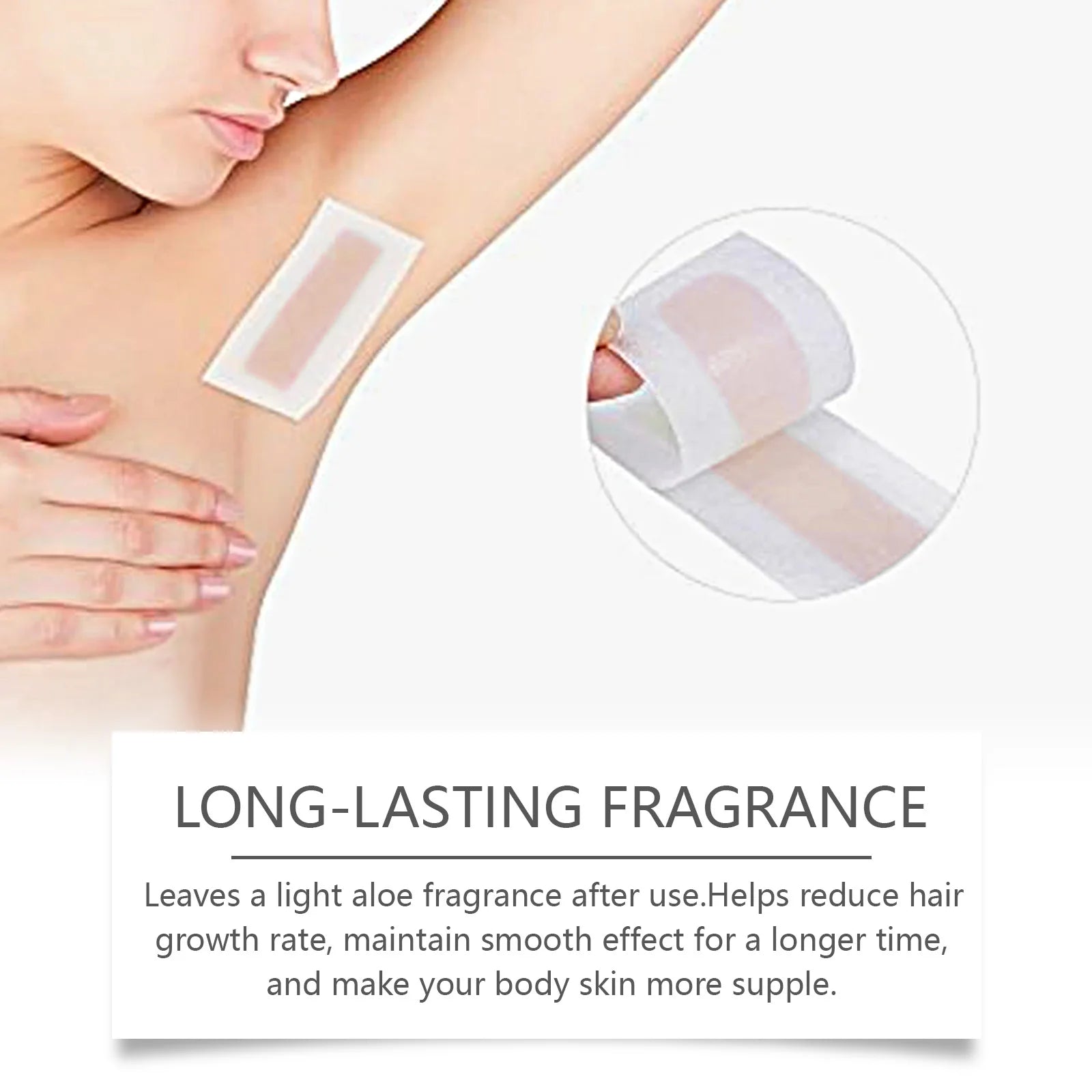 OceAura Full Body Depilatory Wax Strips for Smooth Hair Removal - 12