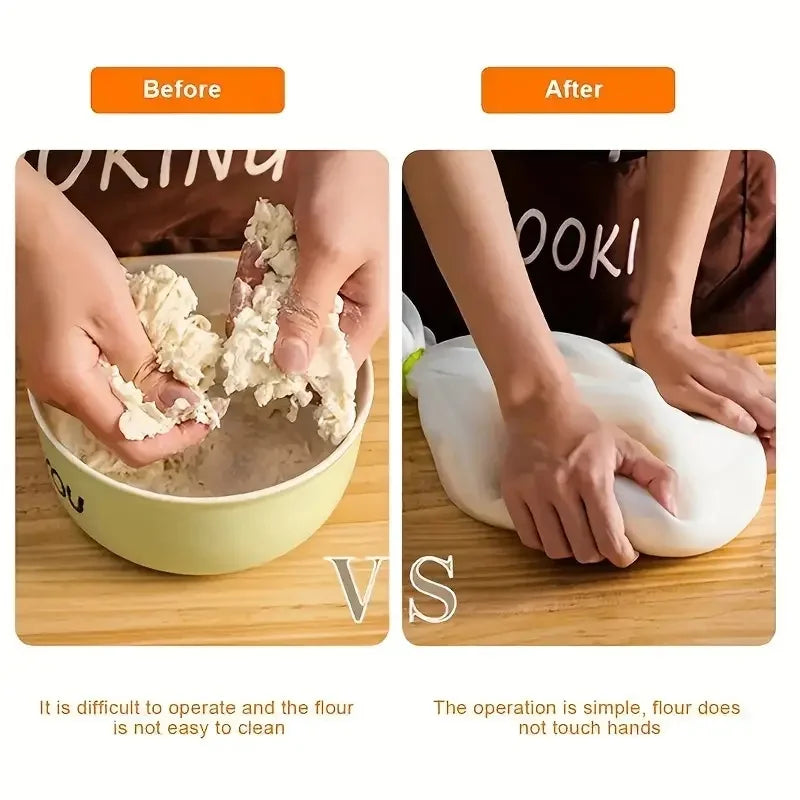 Food Grade Silicone Dough Kneading Bag Non Stick Flour Mixer Pouch