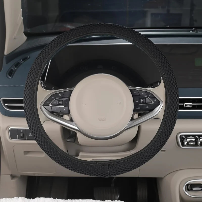 Universal Steering Wheel Cover 3D Massage Mesh Non Slip Elastic Grip - 6