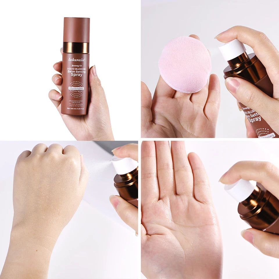 Liquid Blurring Balm Setting Spray Long Lasting Matte Makeup Fixer - 17