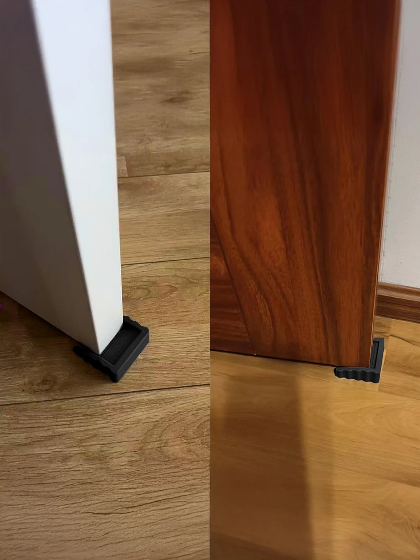 Anti-Slip Door Stopper Rubber Door Wedge Floor Protector Set