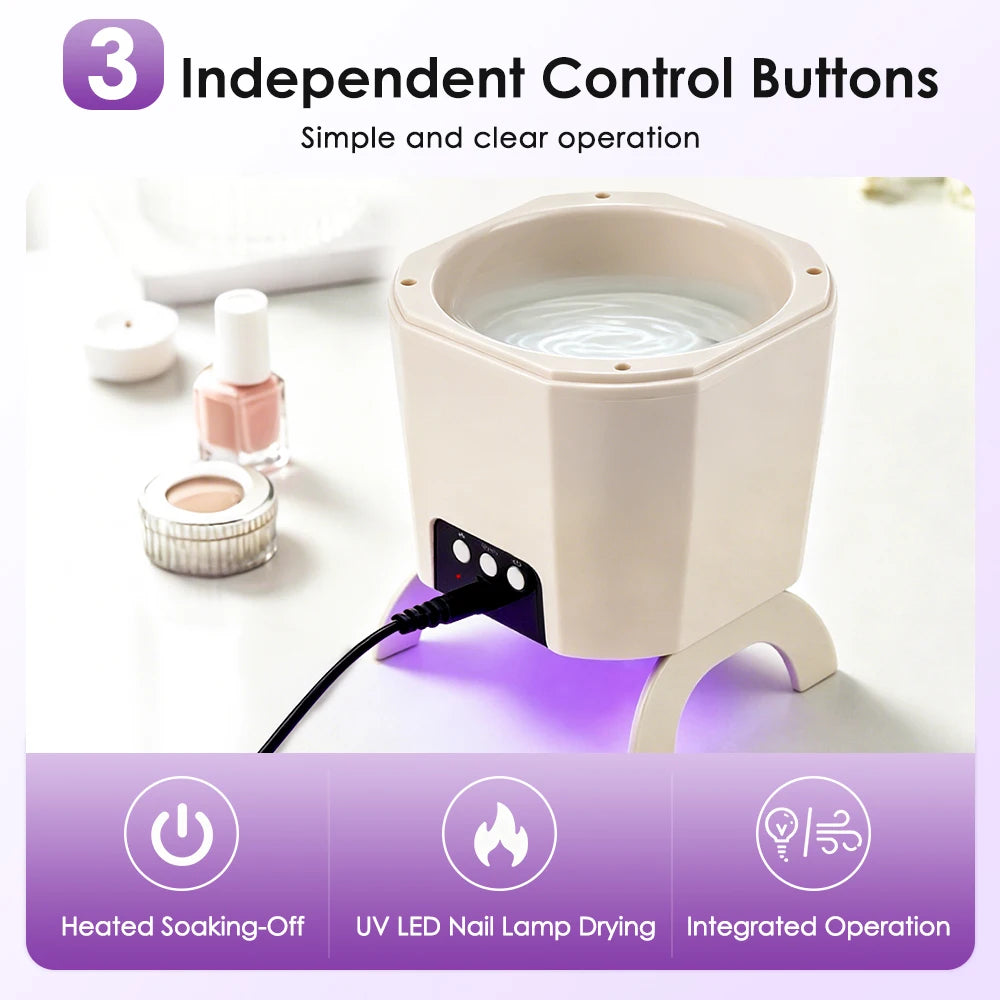 2 in 1 Nail Dryer and Electric Gel Polish Remover Bowl - 11