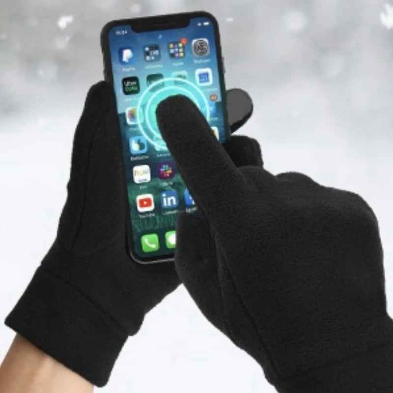 Thermal Winter Gloves Touch Screen Windproof Fleece Running Cycling Gear