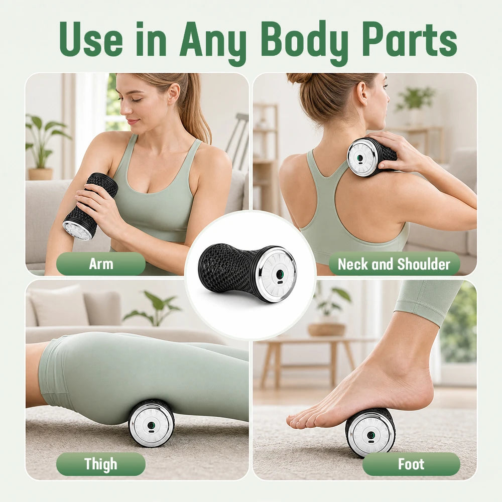 Electric Vibrating Massage Roller Muscle Recovery Tool - 9