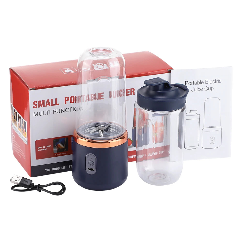 Portable Electric Juicer Cup Wireless Mini Fruit Blender