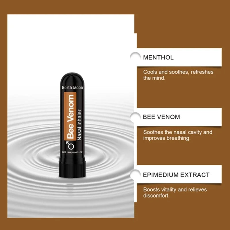 Mens Bee Venom Nasal Sniffing Stick Vital Boost Inhaler Care