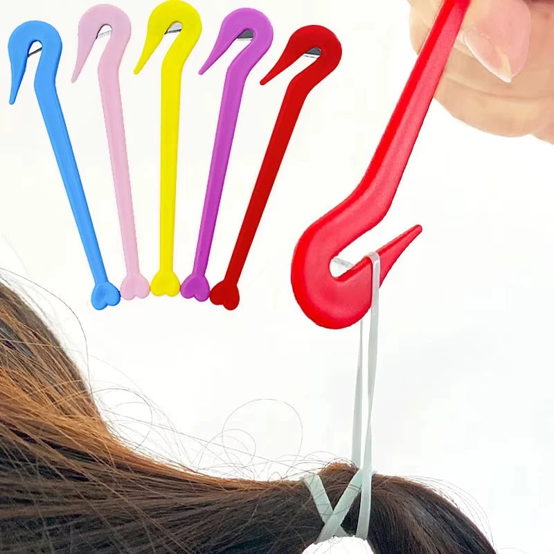 Pain Free Hair Elastic Band Cutter Ponytail Remover Styling Tool - 7