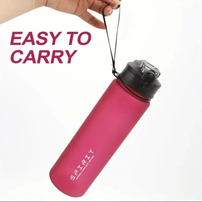 750ml Frosted Sports Water Bottle Leakproof BPA Free Gym Sport Cup - 5