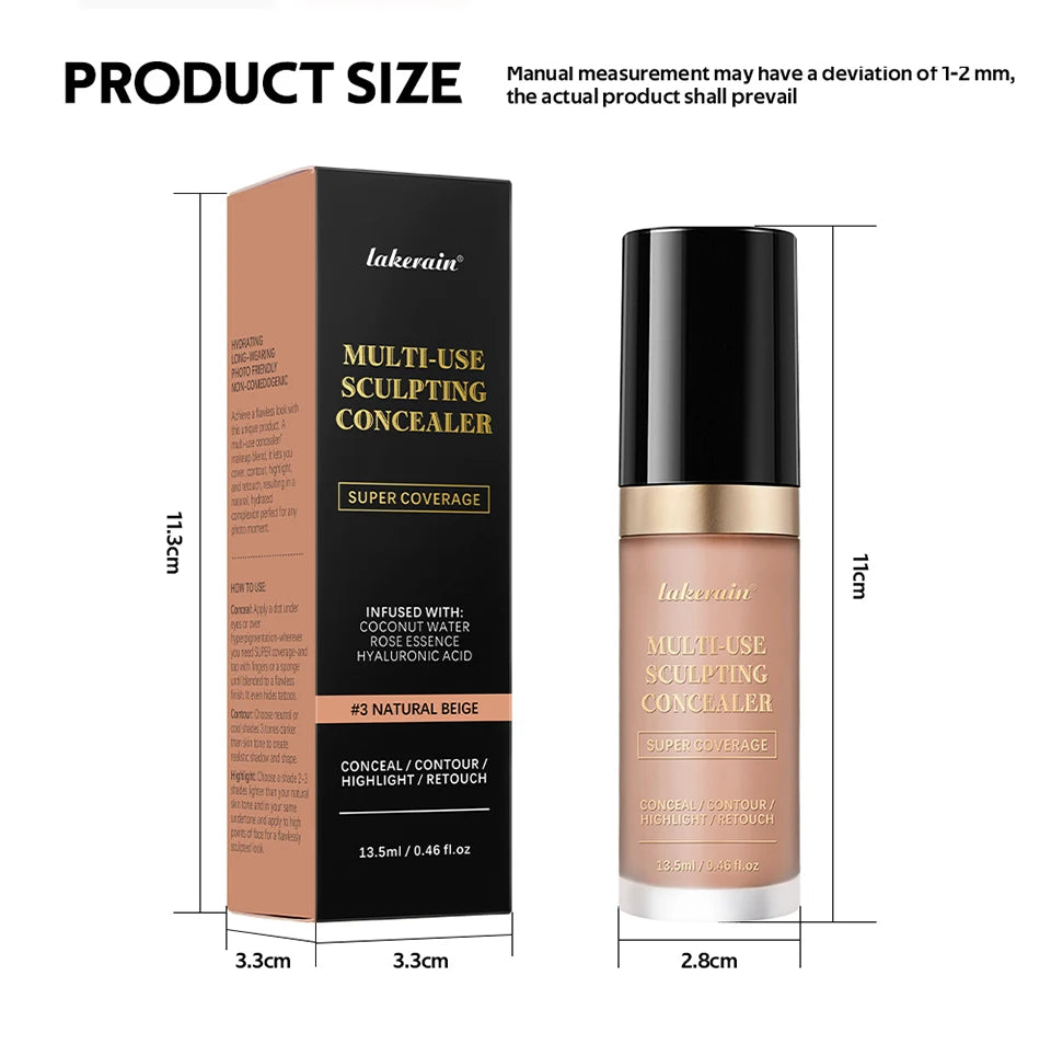 Multi Use Sculpting Concealer Waterproof Long Lasting Face Makeup - 16