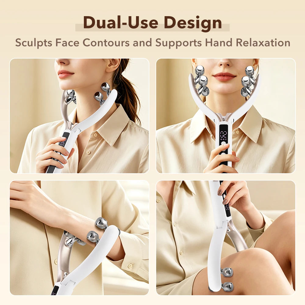 Microcurrent Face and Neck Lifting Roller Massager