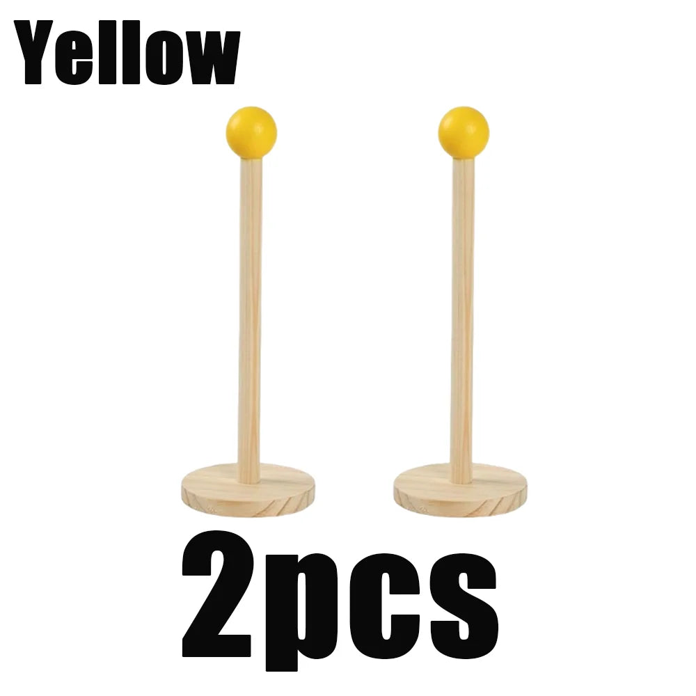 Wooden Hair Scrunchie Holder Organizer Display Stand for Jewelry Braclets - 16