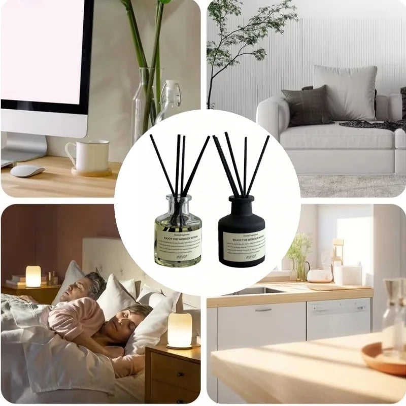 50ml Reed Diffuser Set Aromatherapy Home Fragrance Air Freshener Decor - 4