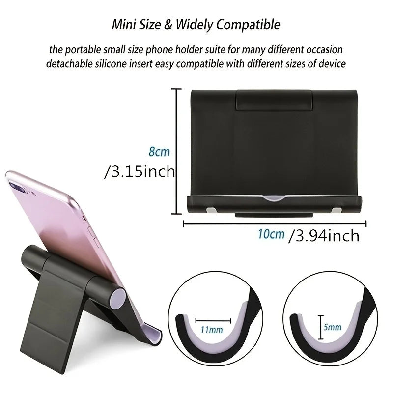Universal Folding Phone and Tablet Stand Adjustable Desktop Holder