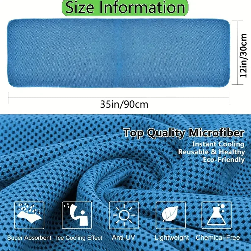 Instant Cooling Towel for Sports Fitness Workout and Yoga Sweat Relief