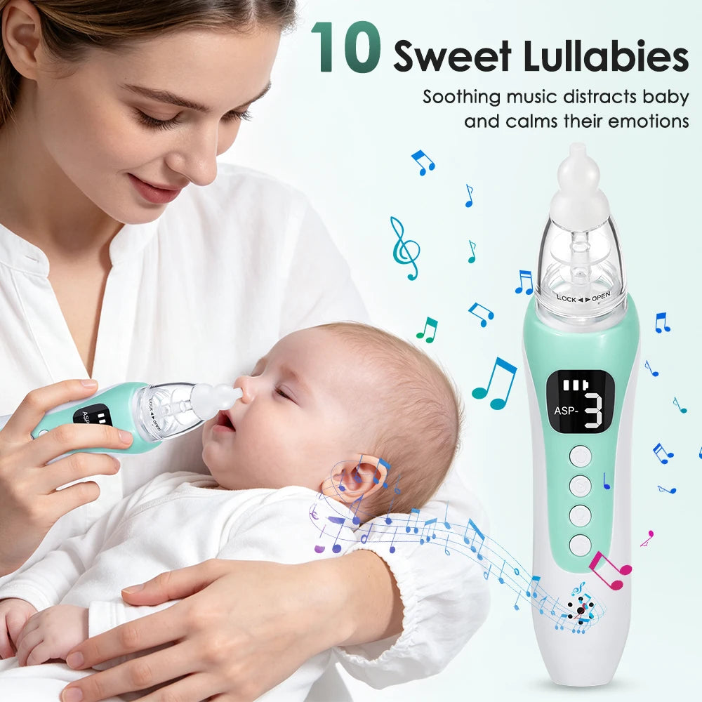 Electric Baby Nasal Aspirator Rechargeable Newborn Mucus Remover