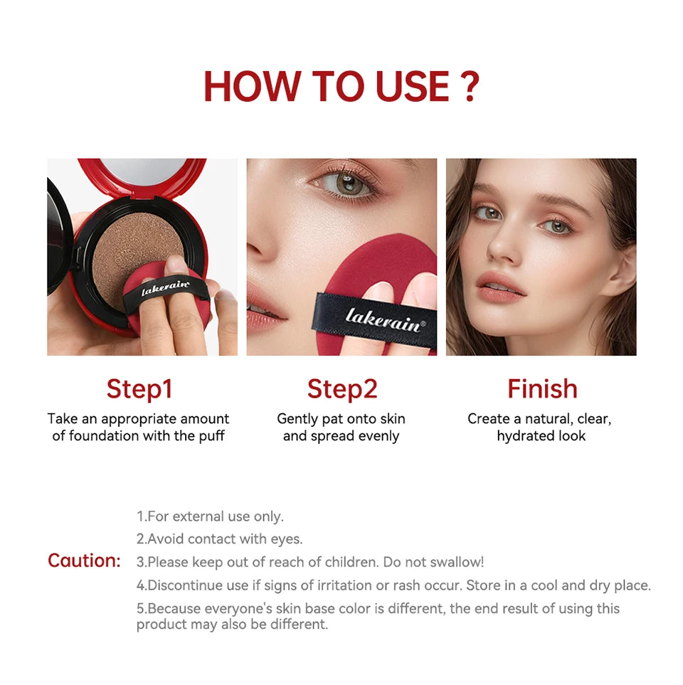 Waterproof Cushion Foundation Refill Long Lasting Korean Makeup CC Cream