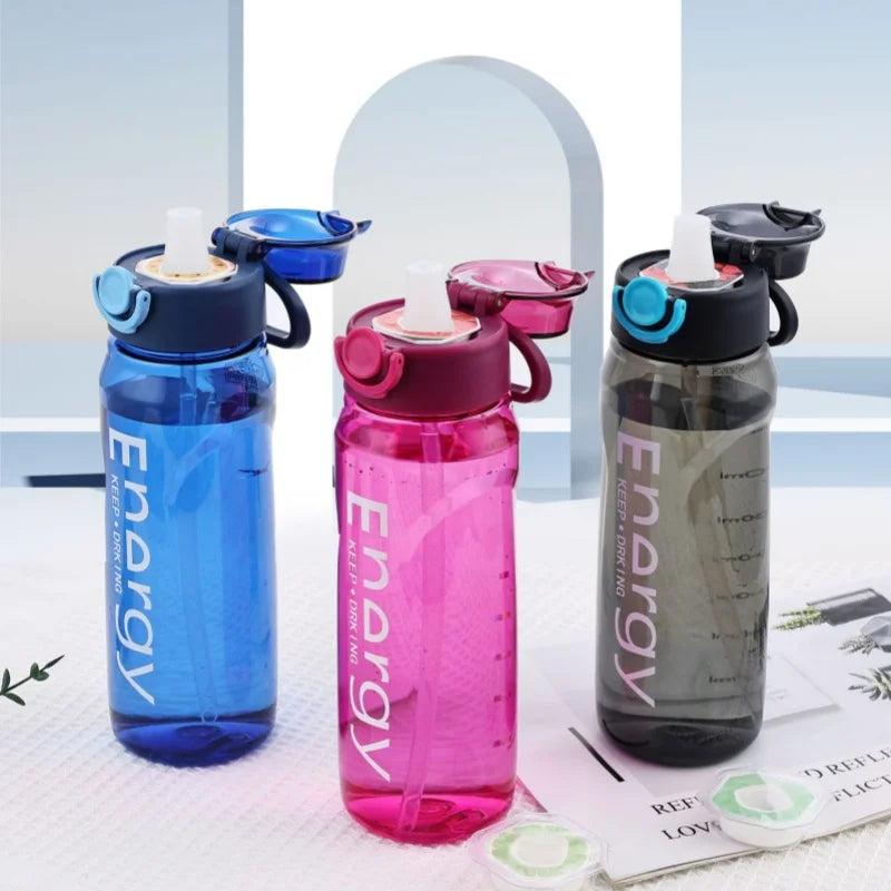 1000ml Fruit Flavored Water Bottle Gradient Sport Hydration Jug