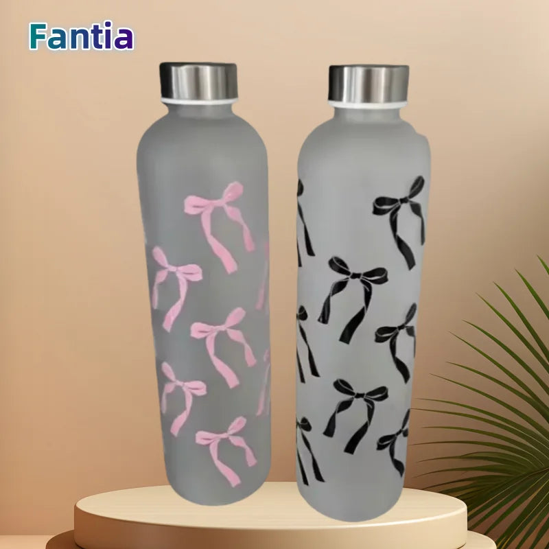 Fantia Butterfly Matte Water Bottle Leak Proof Sports Flask 1000ml - 1