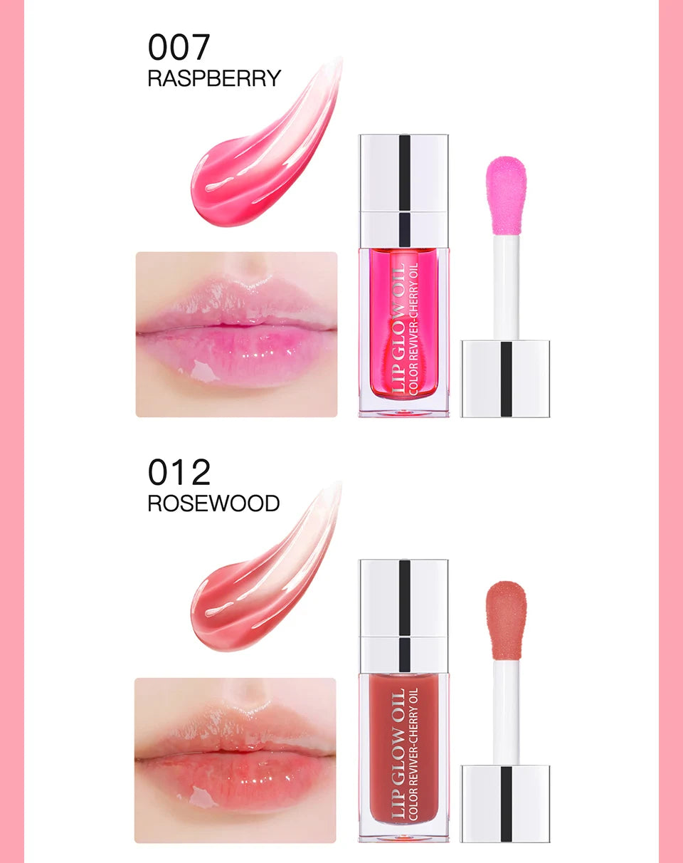 Lakerain Crystal Jelly Moisturizing Lip Oil Gloss Tinted Plumper - 19