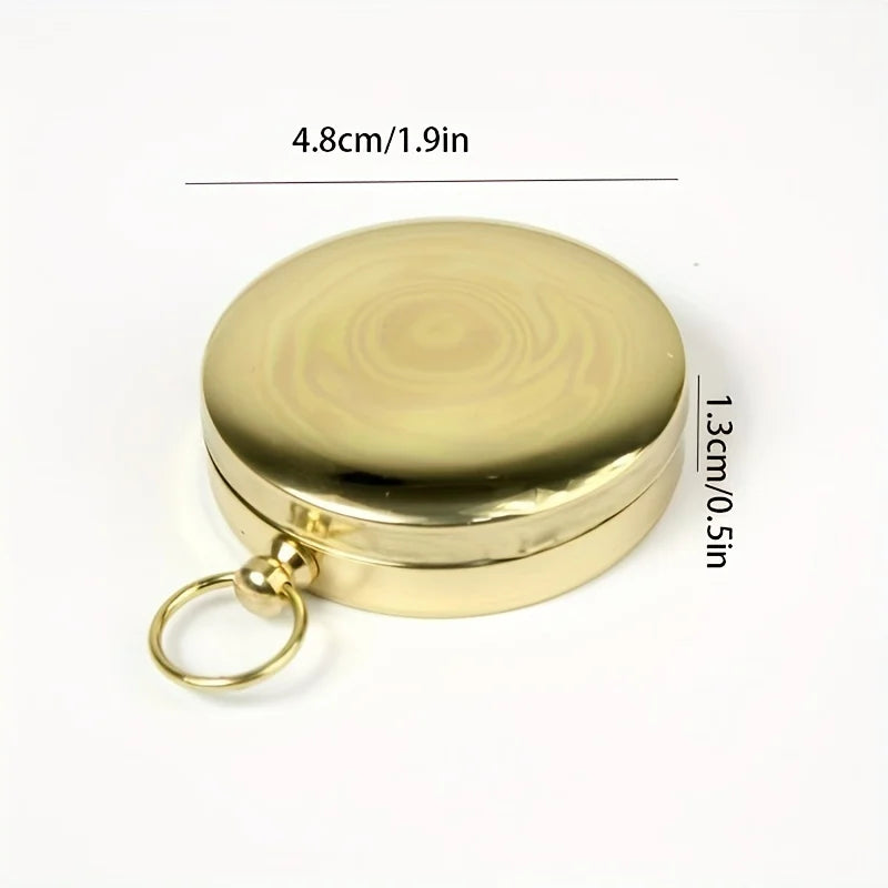 5 Pack Mini Pocket Compass Glow in the Dark Navigation Survival Tool - 9