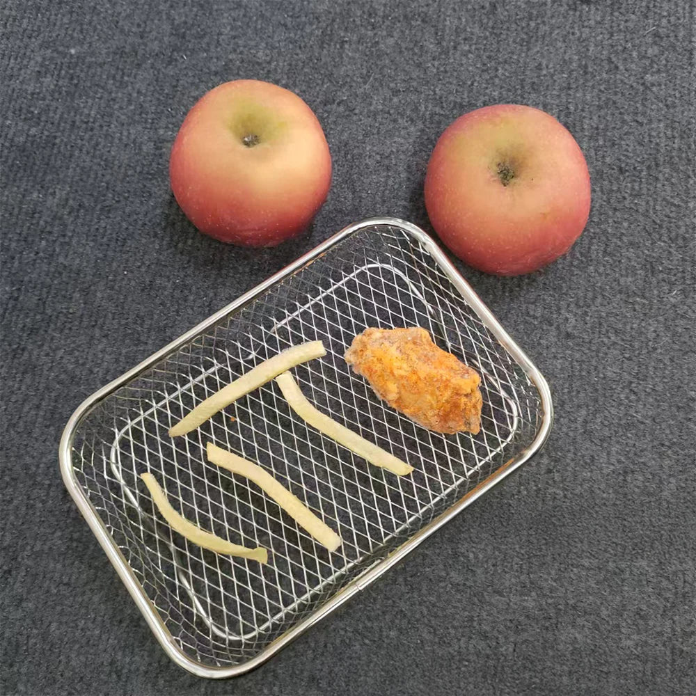 Stackable Air Fryer Rack Stainless Steel Grilling and Steaming Tray - 10