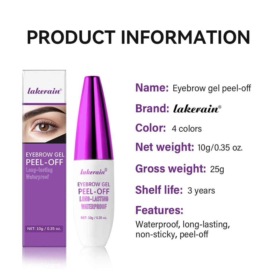 Peel Off Eyebrow Gel Long Lasting Tattoo Tint Cream