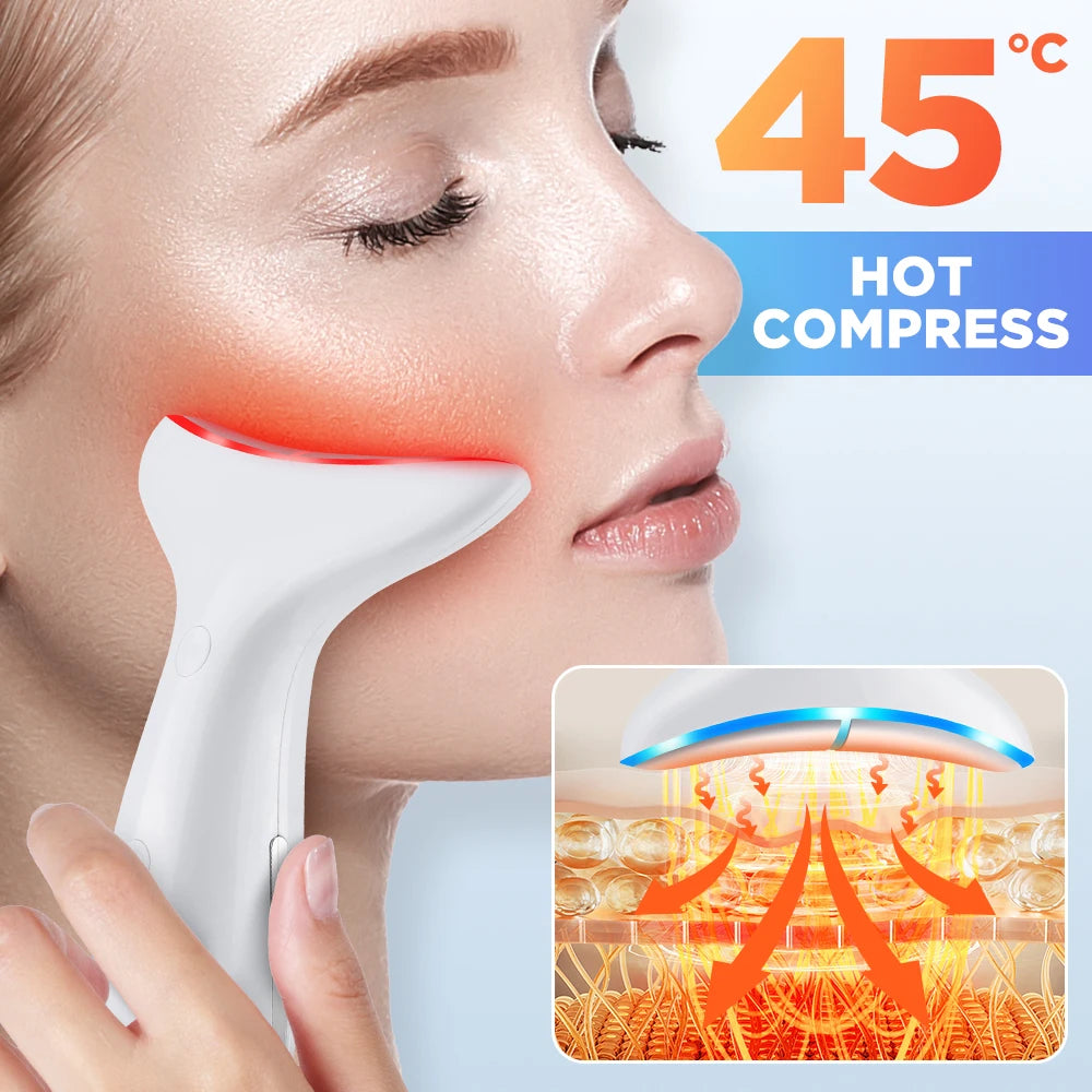 LED Neck Beauty Instrument Face Lifting Massager - 18