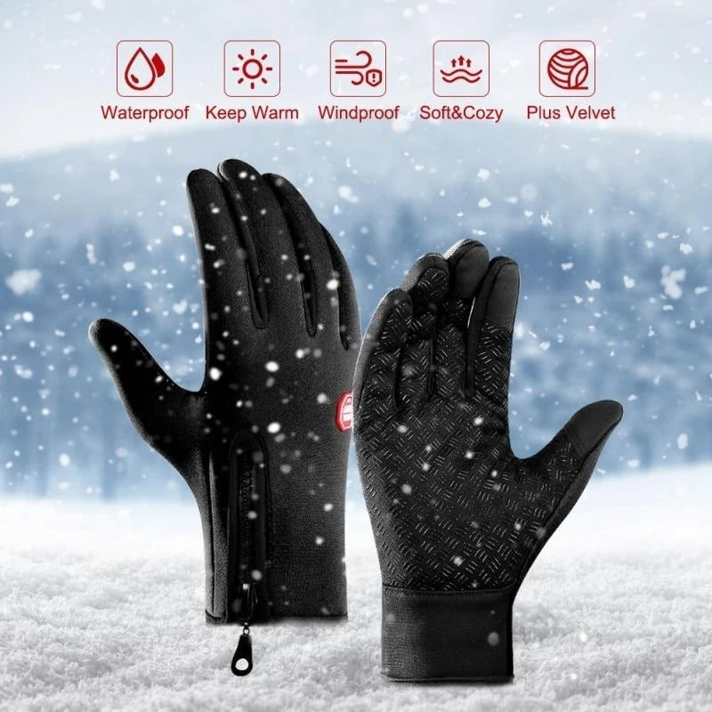 Winter Thermal Touchscreen Gloves Waterproof Windproof Cycling Mittens