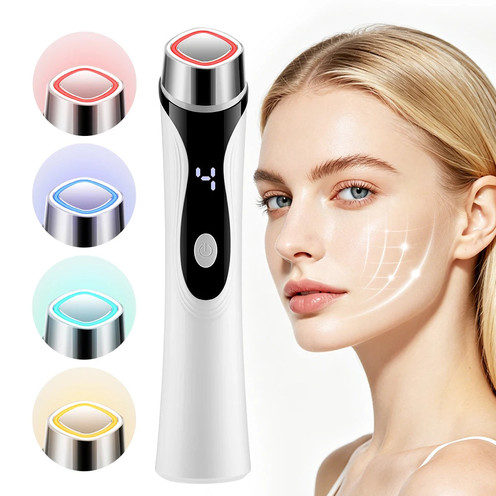 4-in-1 Facial Massager LED Light Skin Lifting Beauty Device