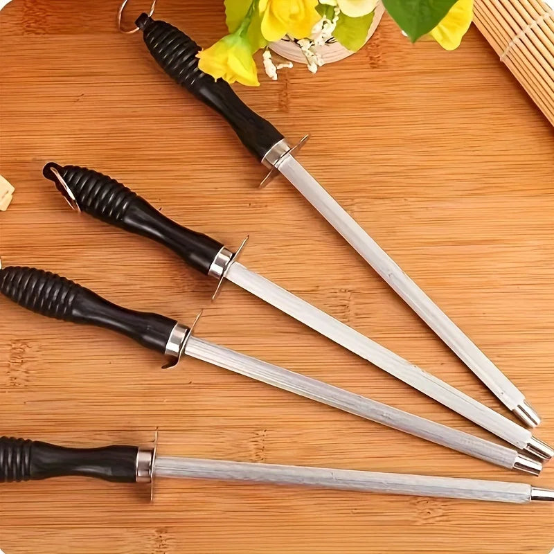 YOCITY Carbon Steel Knife Sharpening Rod Professional Honing Tool - 3