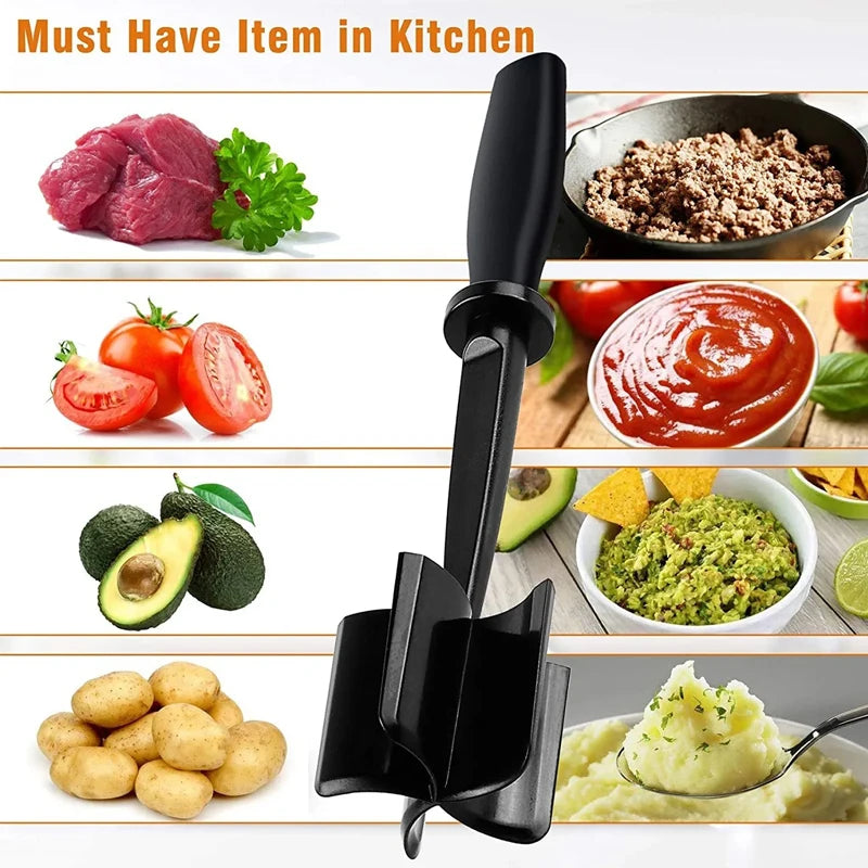 Handheld Meat Chopper Masher Ground Beef Smasher Kitchen Tool