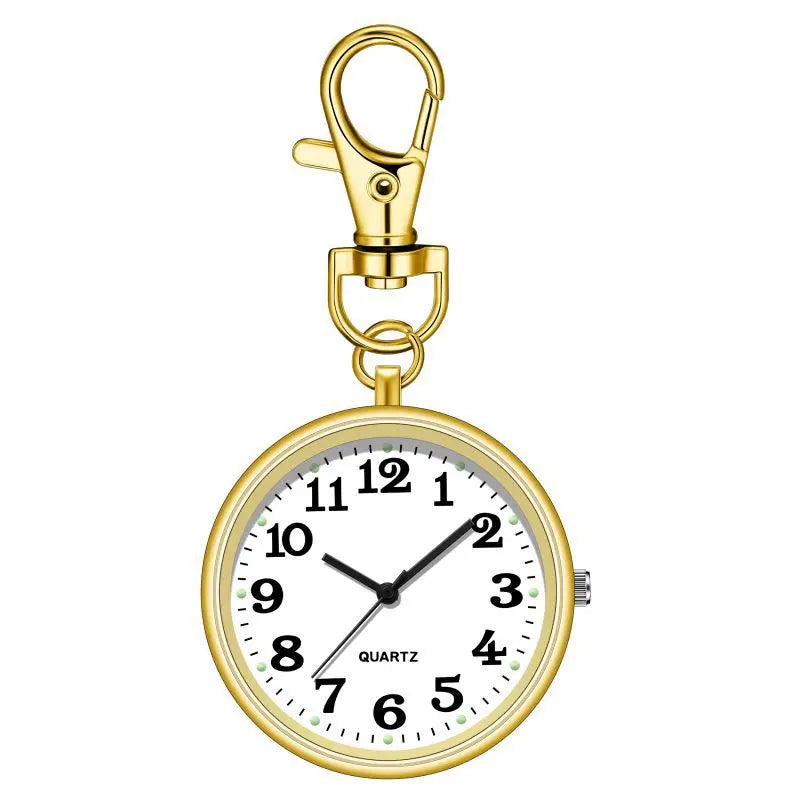 Portable Quartz Pocket Watch Keychain Hanging Nurse Fob Watch