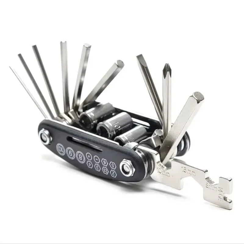 16-in-1 Bike Multitool Portable Cycling Repair Kit for Mountain Road Bikes - 4