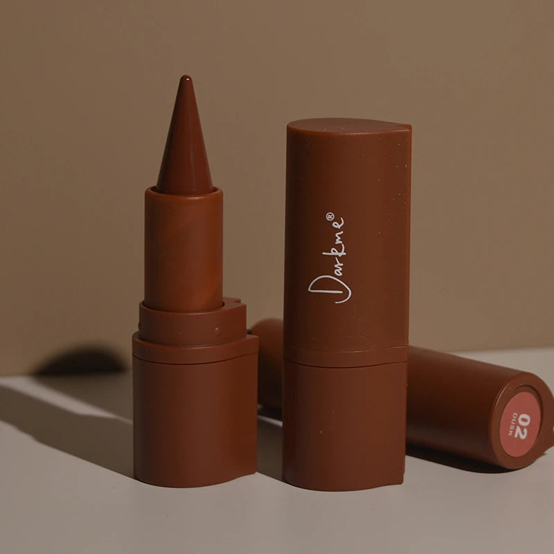 Tapered Gradient Velvet Matte Lip Liner & Contouring Tint Crayon - 7
