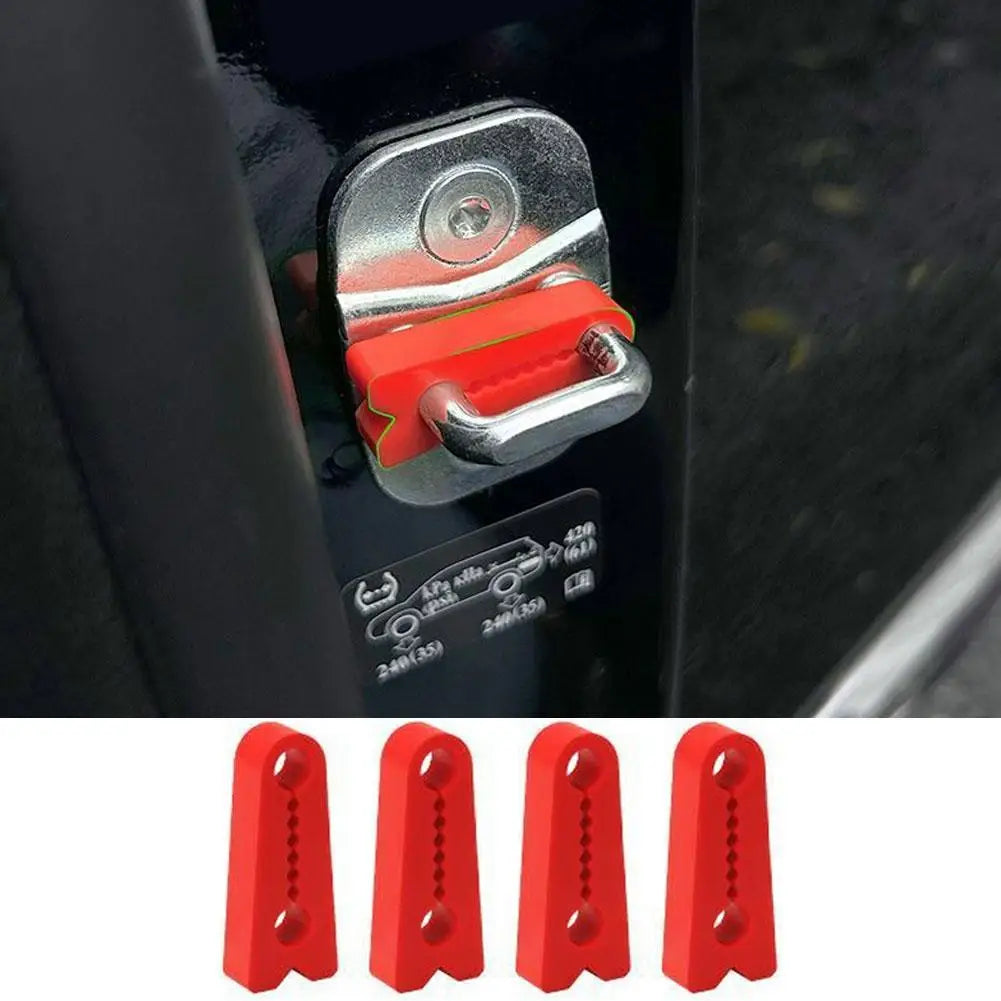4Pcs Car Door Shock Absorbing Pad Anti Collision Lock Gasket