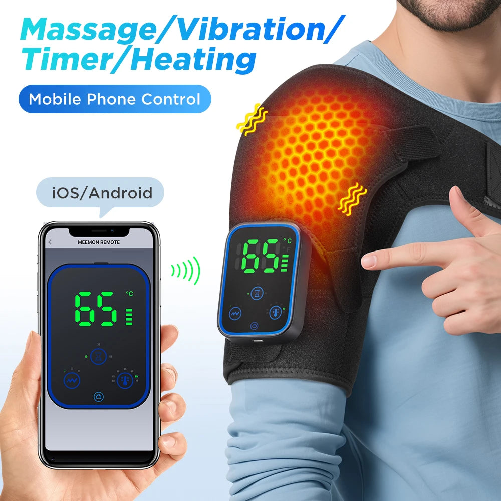 Smart Cordless Shoulder Heating Massager Electric Brace - 7