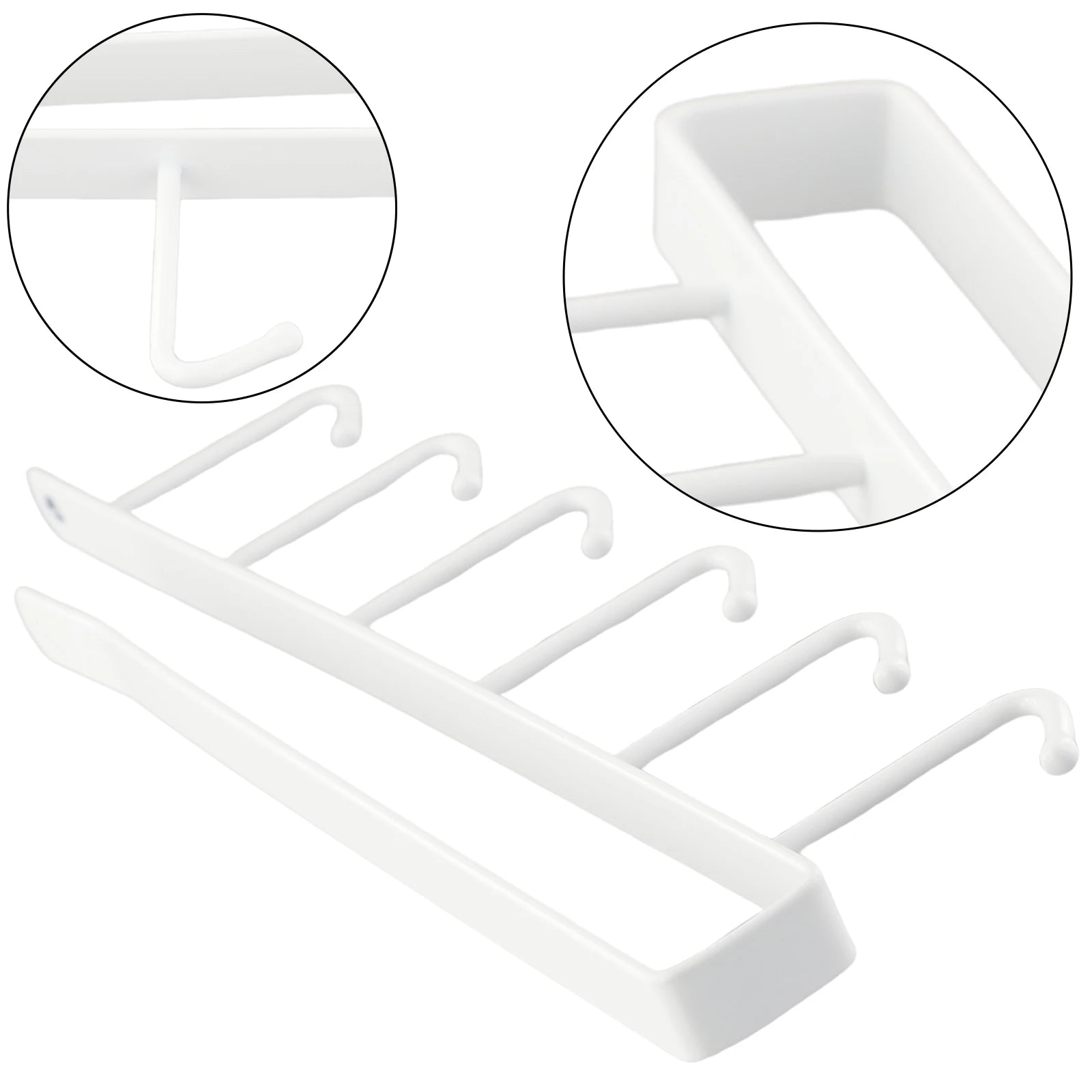 Under Cabinet Mug Holder 6 Hook Kitchen Storage Rack Organizer Hanger - 10
