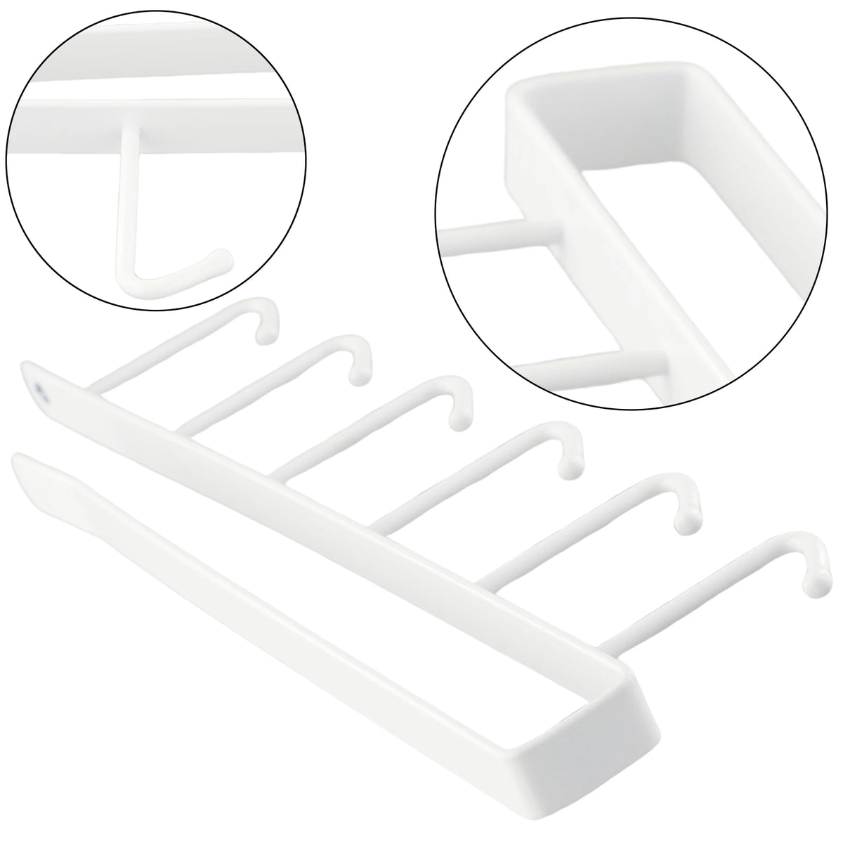 Under Cabinet Mug Holder 6 Hook Kitchen Storage Rack Organizer Hanger
