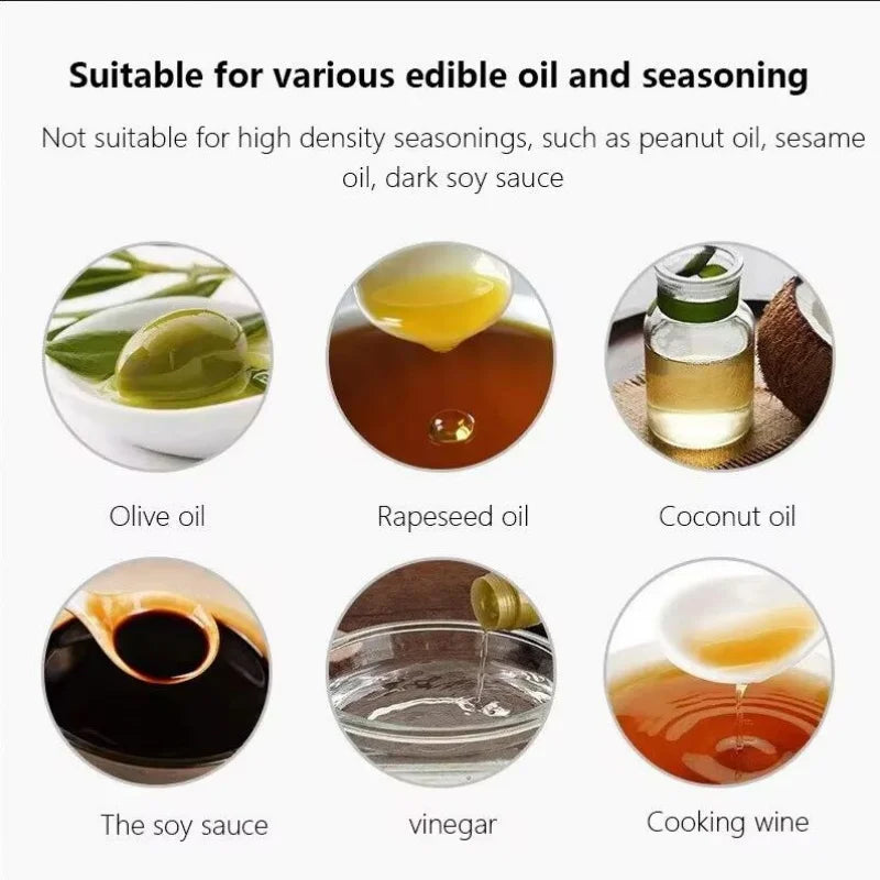 Kitchen Oil Spray Bottle Olive Oil Mister Dispenser for Cooking BBQ