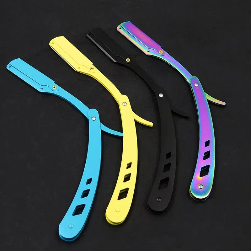 Men Shaving Razor Folding Barber Hair Removal Knife - 10