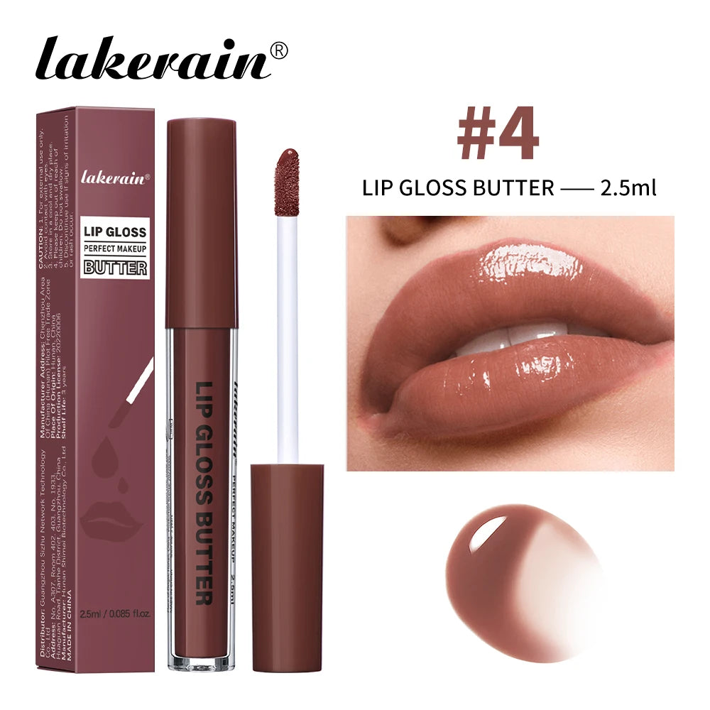 Lakerain Moisturizing Mirror Lip Gloss Butter Liquid Lip Makeup