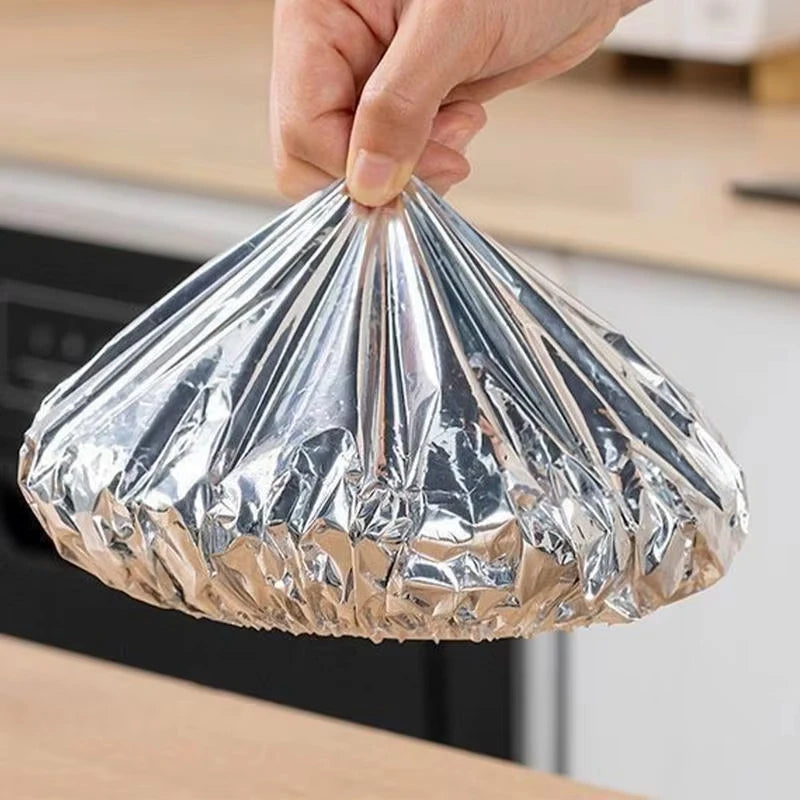 Reusable Aluminum Foil Bowl Covers Food Storage Wraps for Oven Picnic - 12