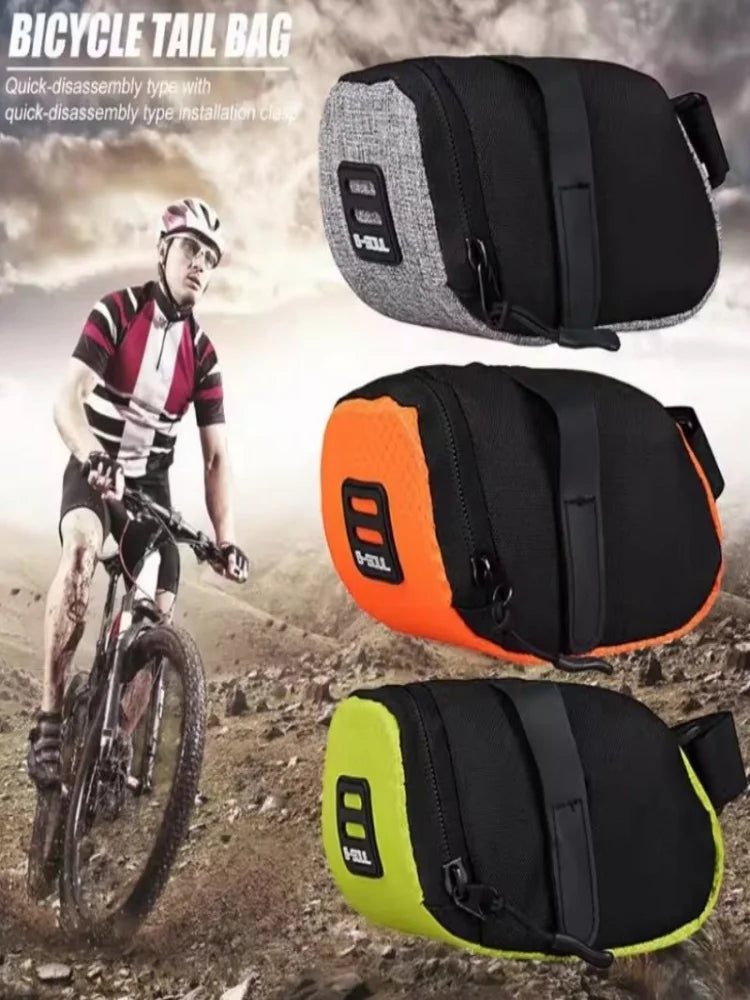 Reflective Bike Saddle Bag MTB Seat Storage Pouch Cycling Tool Pack