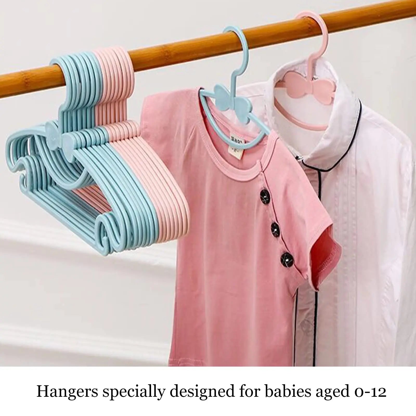 Baby Clothes Hangers Non Slip Kids Clothing Organizer Set - 11